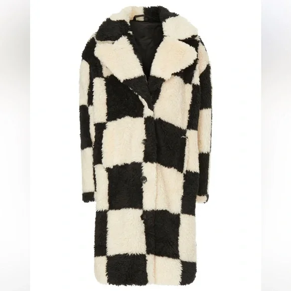 Colorblock faux fur jacket 🖤🐼 - Picture 6 of 8